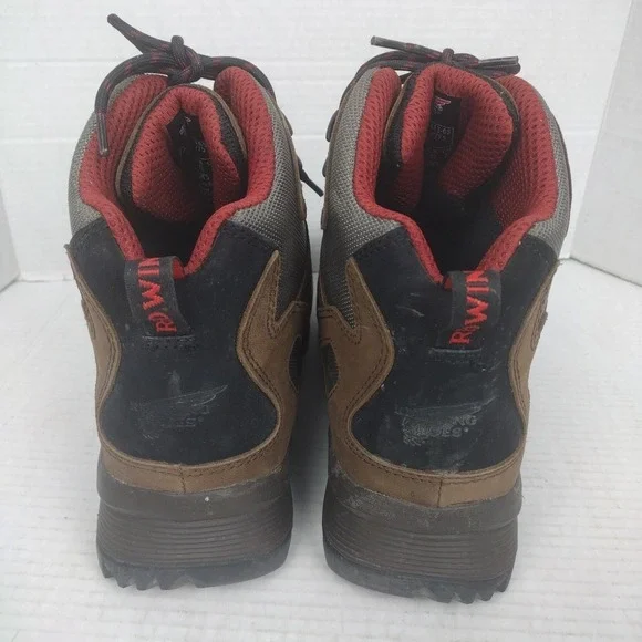 RED WING 6785 Brown Work Boot Hiker Safety Toe Leather Men US 9 D EUC